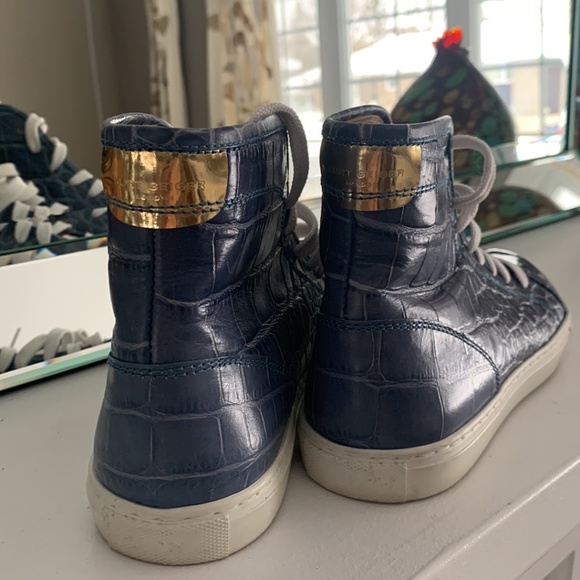 Kurt Geiger, London ankle high can as shoes, light blue, size 36 - Picture 3 of 8